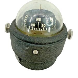 Vintage Airguide Chicago Marine Boat Compass – Made in USA 3.5" x 4.5"